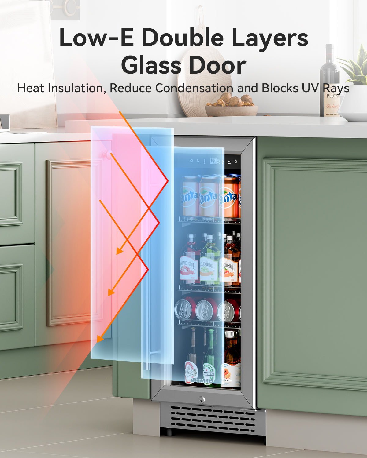 Plotanis-15-inch-mini-beverage-fridge-low-e-dobule-layers-glass-door-PL-100A