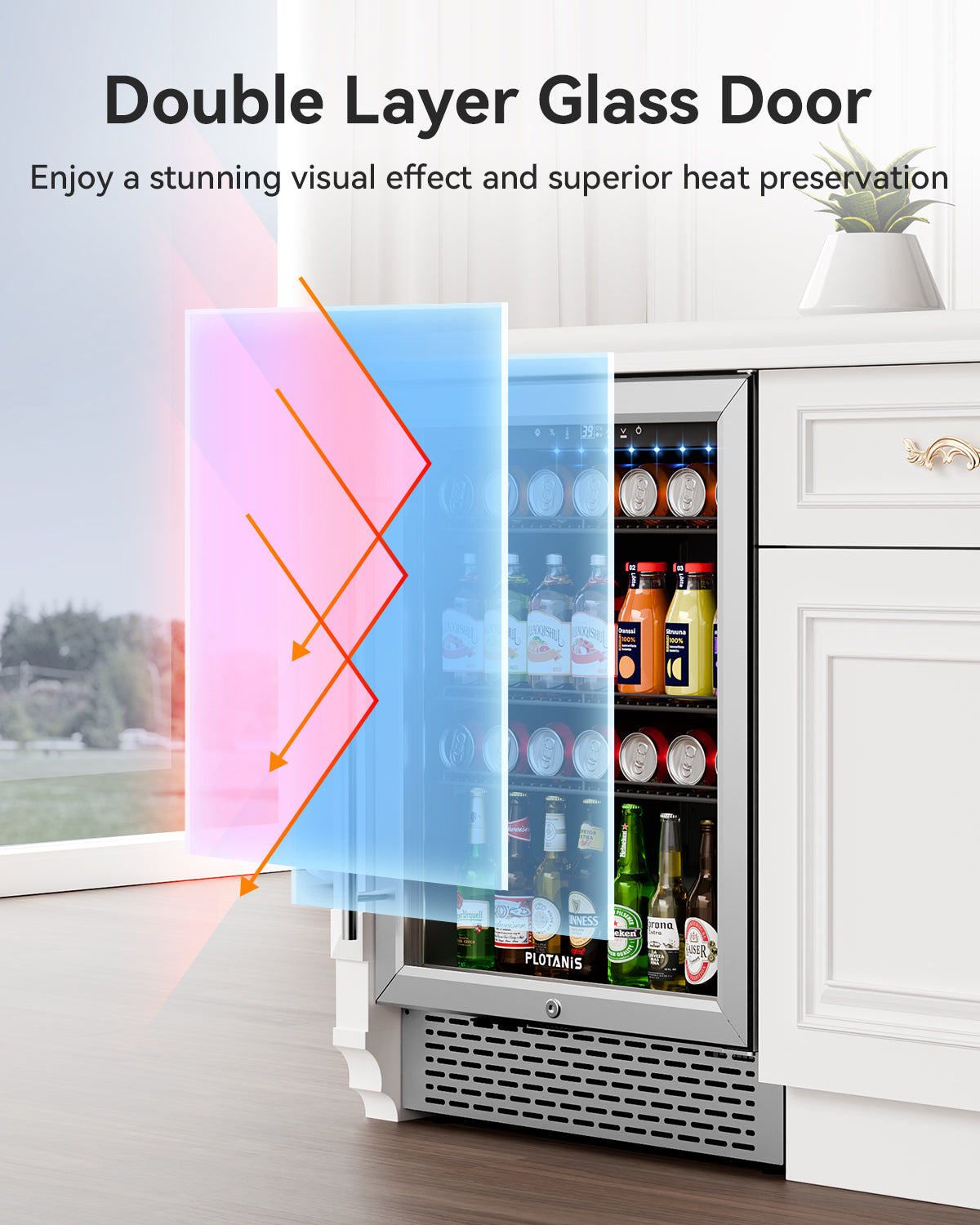 Plotanis-24-inch-beverage-fridge-double-layer-glass-door