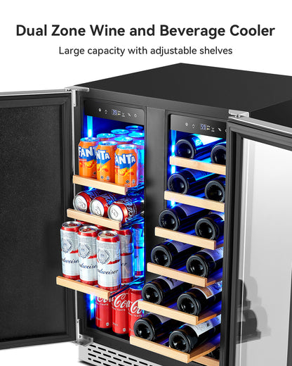 Plotanis-24-inch-dual-zone-wine-and-beverage-fridge-large-capacity