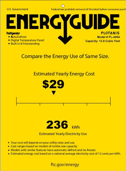 Plotanis-24Inch-Large-Wine-Fridge-PL-408A-Energy-Guide