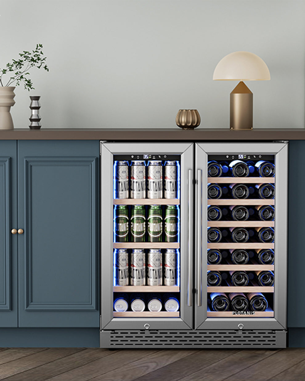 Plotanis-30-inch-wine-and-beverage-fridges-built-in-lounge