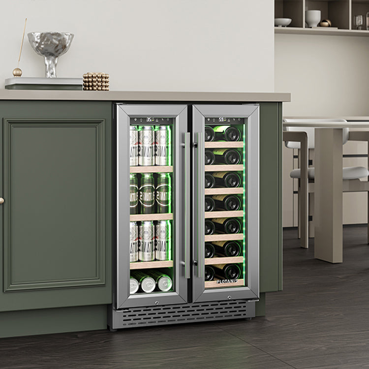 Plotanis 24 inch dual zone wine and beverage fridge cooler refrigerator lookbook-7